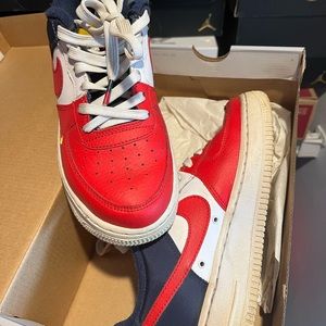 Air Force 1 red and white
